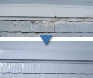 屋根塗装ビフォアアフター